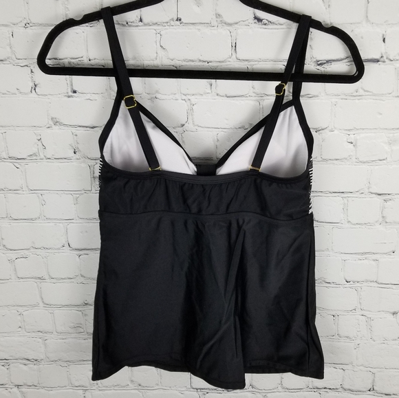 SANTORINI | striped tankini swimsuit top - Picture 3 of 6